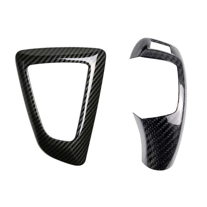 2Pcs Gear Shift Knob Protection Cap Cover Sticker Panel Trim Left for F20 F22 F30 F32 F36 F12 F13 X5
