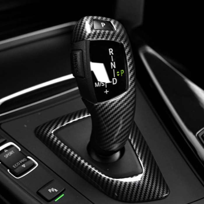 2Pcs Gear Shift Knob Protection Cap Cover Sticker Panel Trim Left for F20 F22 F30 F32 F36 F12 F13 X5