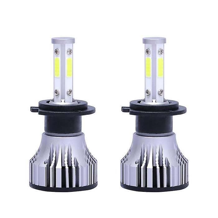 2Pcs H7 LED Headlight Bulbs Conversion Kit Car Headlamp 20000LM 6500K 100W Cool White Hi/Lo Beam 4 S