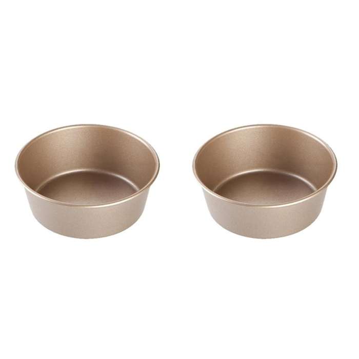 2Pcs Hamburger Mold Circle Stencil Stainless Steel Saucepan Sphere Cake Pan Toaster Oven Pans Pizza