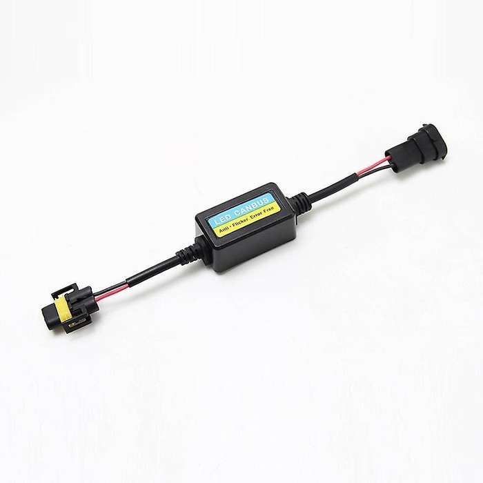 2Pcs H8 H9 H11 LED Conversion Kit Headlight Canbus Error Free Anti Flicker Capacitors Resistor Wirin