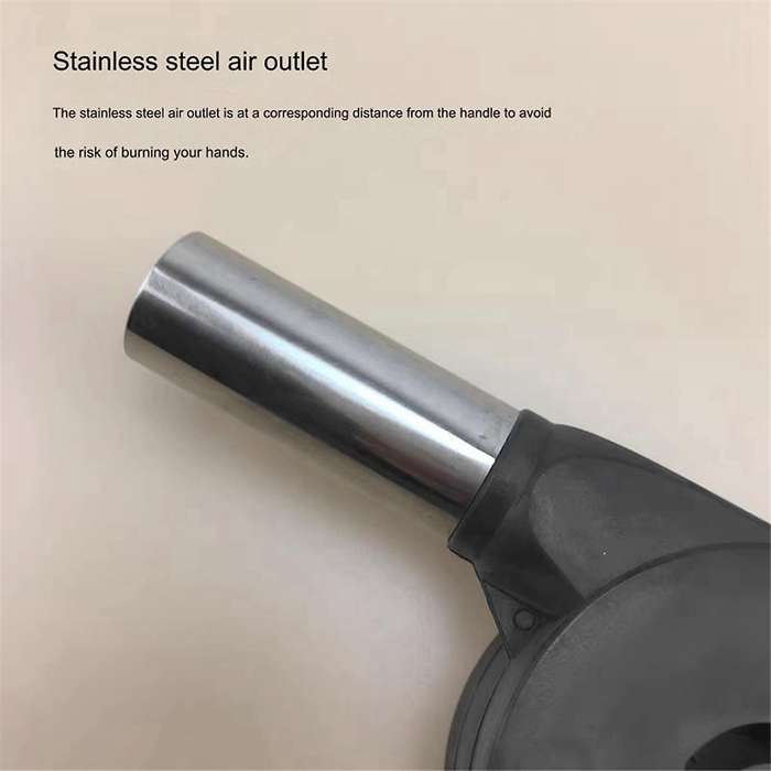 2pcs Hand BBQ Fan Outdoor BBQ Fan Air Blower for Barbecue Picnic Manual Crank Grill BBQ Fan Fire Bel