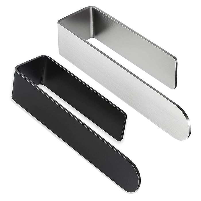 2pcs Hand Towel Holder, Self Adhesive Towel Bar Towel Holder for Kitchen Cabinet,stainless Steel 8