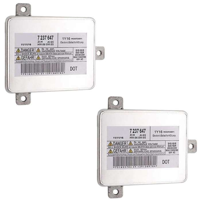 2Pcs Headlight Ballast HID Light Bulb Module Control Unit for E90 F10 F01 F02 F03 F20 E84 7237647 W0