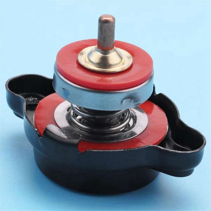 2pcs High Pressure Radiator Cap with Temperature Gauge 1.8 Bar Radiator Cap 25.6Psi for