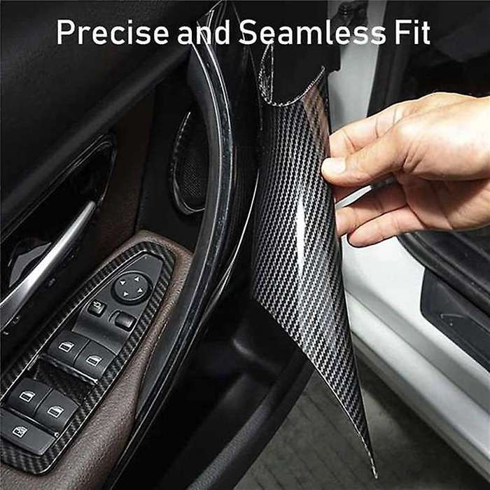 2pcs Inner Door Pull Handle Inside Cover Protect Case for 3/4 Series F30 F35 2012-2018