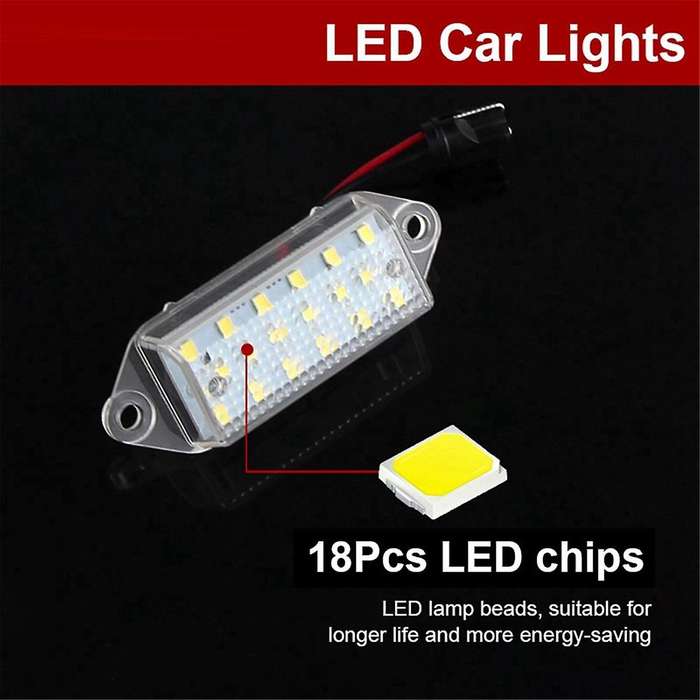 2PCS LED Car Number License Plate Light White for VIII 2004-2008 X 2008-2018