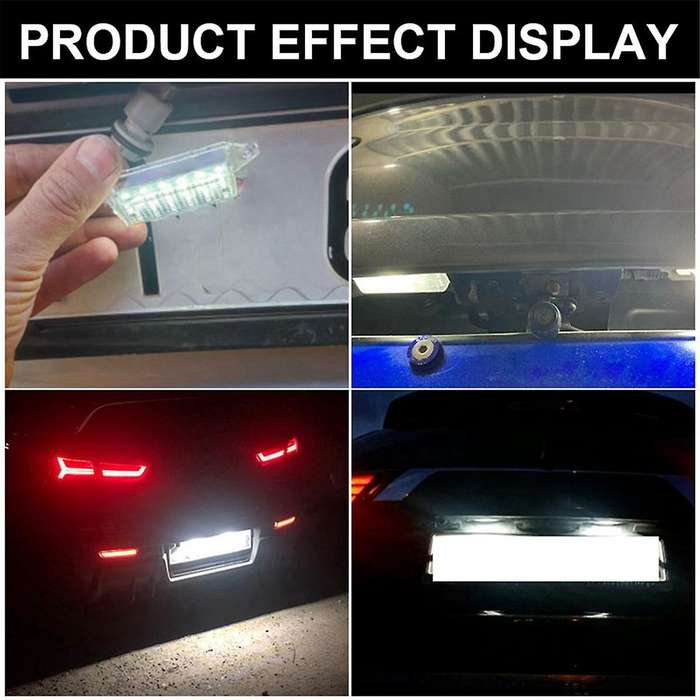 2PCS LED Car Number License Plate Light White for VIII 2004-2008 X 2008-2018