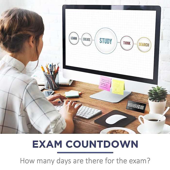 2Pcs LED Countdown Clock Digital Timer 999 Days Retirement Reusable Clock Battery Operated Vacation