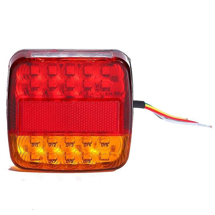 2Pcs LED Car Trailer Truck Tail Lights Stop Turn Signal Lights