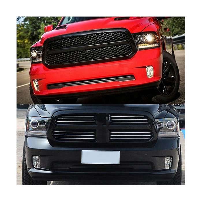 2PCS LED Fog Lights for Ram 1500 2013-2018 Front Bumper Fog Black 68104821AC, 68104820AC