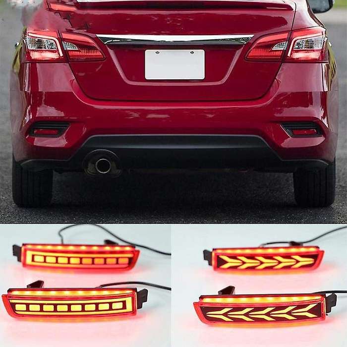 2PCS LED for FX35 FX37 FX50 2009 2010 2011 2012 2013 Reflector Lamp Tail Rear Fog Lamp Bumper Light