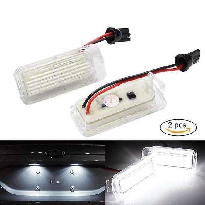 2Pcs LED Number License Plate Light for Focus 5D Mondeo