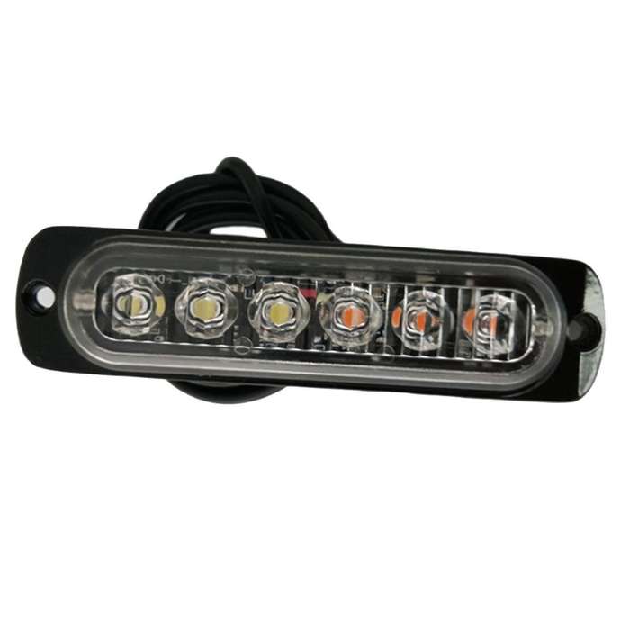 2Pcs LED Strobe Warning Light Strobe Grille Flashing Lightbar Truck Car Beacon Lamp Traffic Light 12
