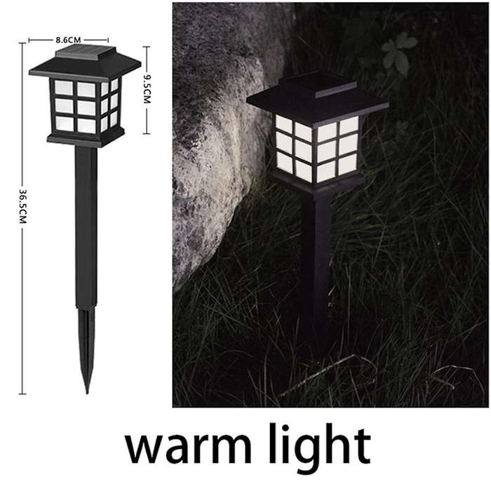2pcs Led Solar Pathway Lawn Lights Outdoor Waterproof Solar Lamp for Garden/landscape