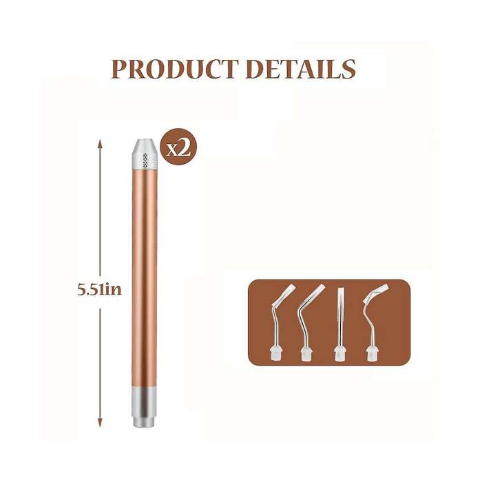 2pcs Led Weeding Tools for Vinyl: Lighted Weeding Pen with Pin & Hook for Removing Tiny Vinyl Paper