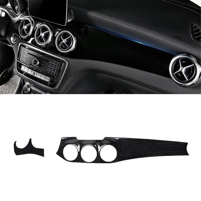 2Pcs LHD Car Center Dashboard Air Condition Outlet Panel Trim Cover for W176 CLA C117 GLA X156 2013