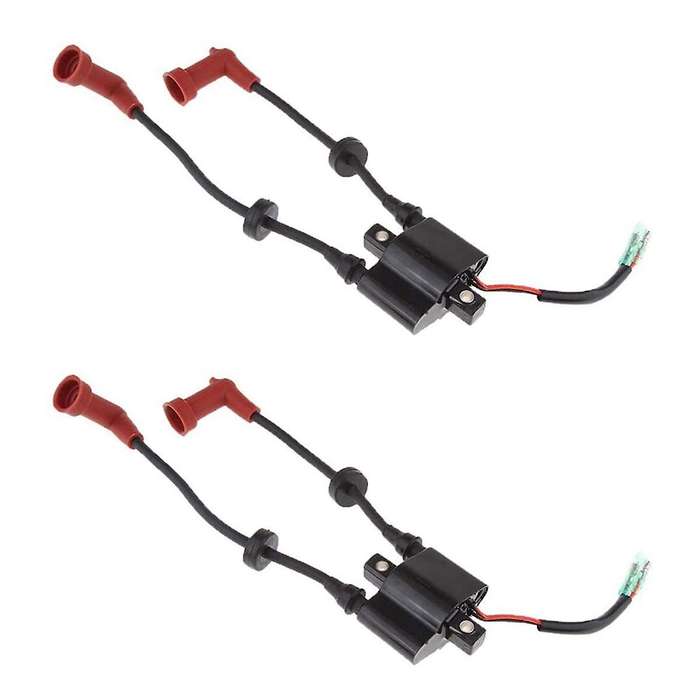 2pcs Marine Outboard Ignition Coil Assy for F9.9 13.5 15 20 25/40hp Replace 6f5-85570-10/11 Motors P