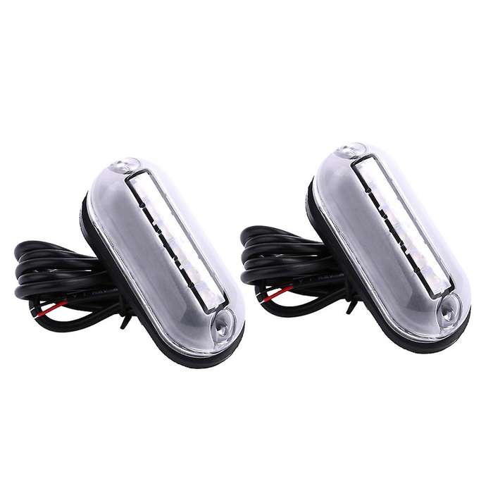 2Pcs Marine Underwater Pontoon Waterproof Boat Transom Light for Cruise Ships, Yachts, Sailboat DC 1