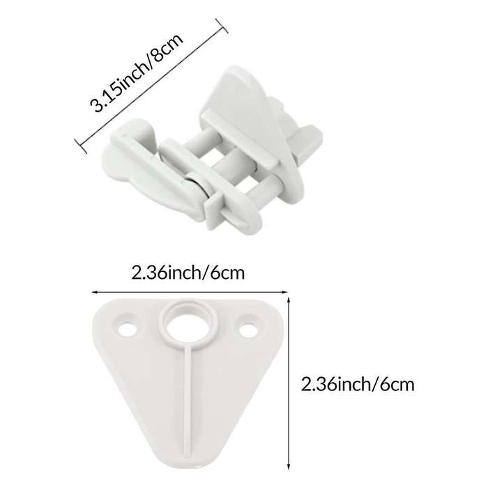2Pcs Marine Pontoon Boat Replacement Door Latches,for Square Frames 1-1.25 Inch,for Left or Right Hi