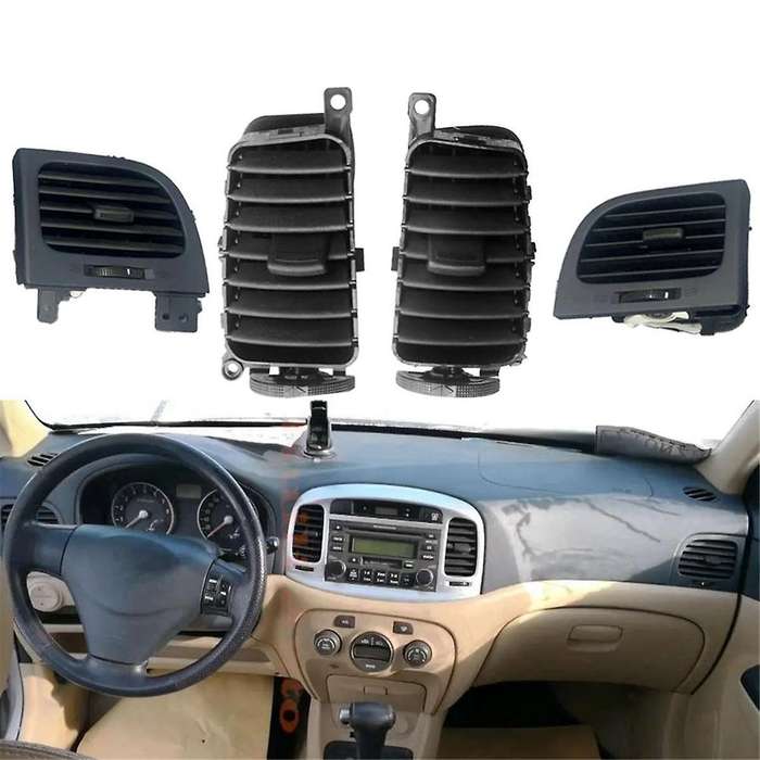 2pcs Middle Front Central Dashboard Outlet Grill Panel for Accent Hatchback 2006-2011 974101e000