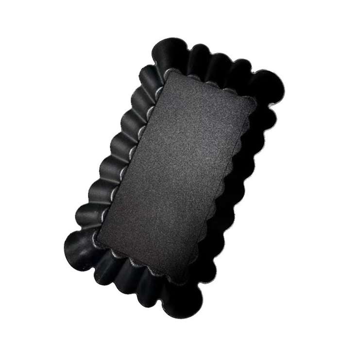 2Pcs Mini 0.6mm Non-Stick Carbon Steel Cream Pie Baking Cake Mold for Pies, Cheese Cakes, Quiche Pan