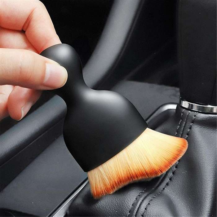 2PCS Mini Cleaning Brush Home Kitchen Window Brush Short Car Cleaning Brush Air Conditioning Home C