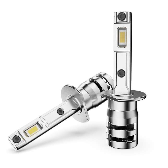 2PCS Mini Diode Truck Auto Lamps 6000LM 25W H1 LED Healight 6000K White Light Car Light Plug and Pla