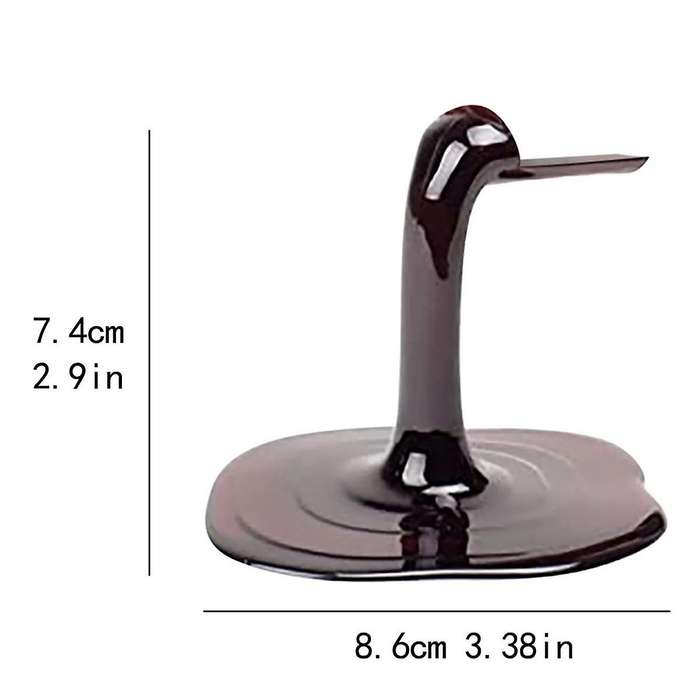2PCS Mini Wine Bottle Stand Red Gold Individuality Acrylic Spilled Holder Desktop Rack Ornament