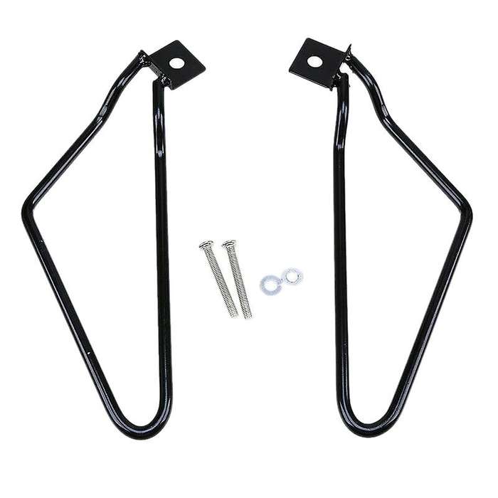 2pcs Motorcycle Black Saddle Bag Support Rod Mounting Bracket for Harley Sportster Xl 883 1200trave