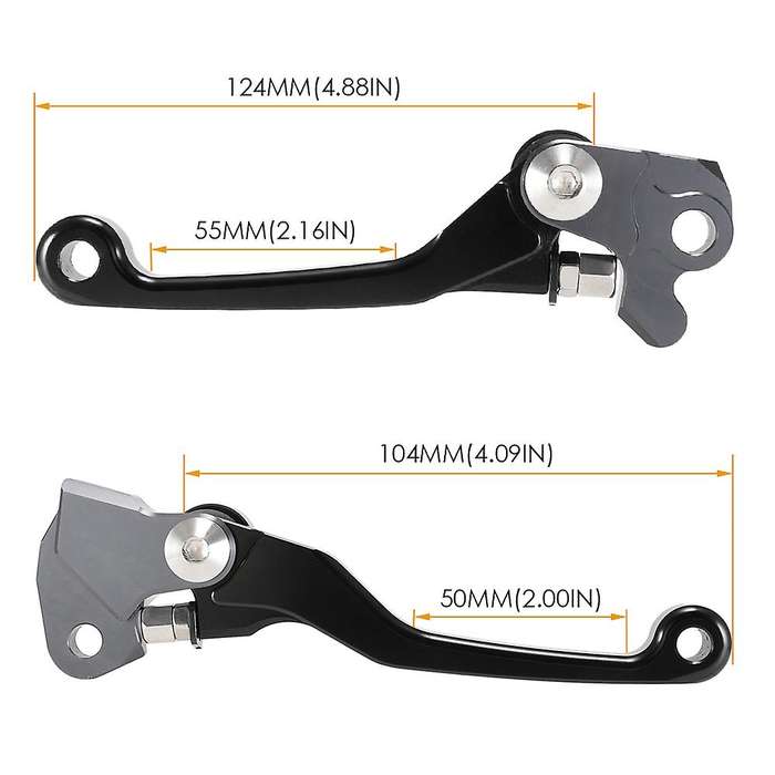2Pcs Motorcycle Brake Lever Handle CNC Motorcycle Clutch Brake Lever Handle Black for CR80R CR85R CR