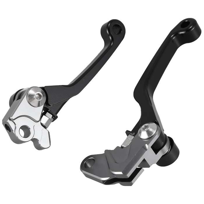 2Pcs Motorcycle Brake Lever Handle CNC Motorcycle Clutch Brake Lever Handle Black for RM125 RM250