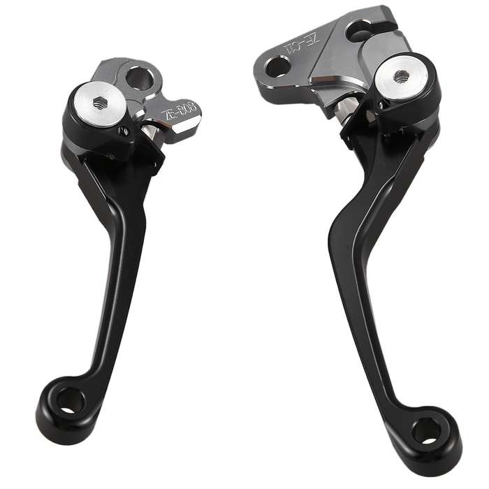 2Pcs Motorcycle Brake Lever Handle CNC Motorcycle Clutch Brake Lever Handle Black for WR250F WR450F