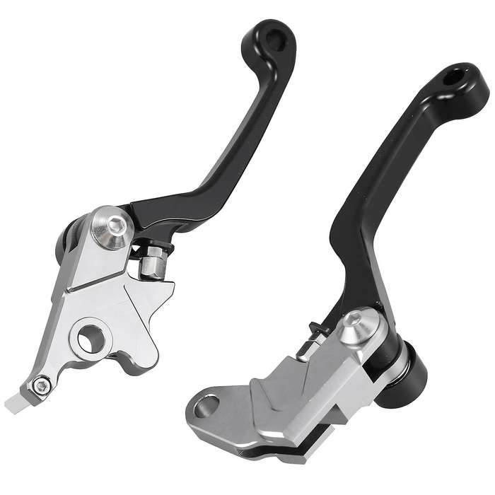 2Pcs Motorcycle Brake Lever Handle CNC Motorcycle Clutch Brake Lever Handle Black for DRZ400S DRZ400