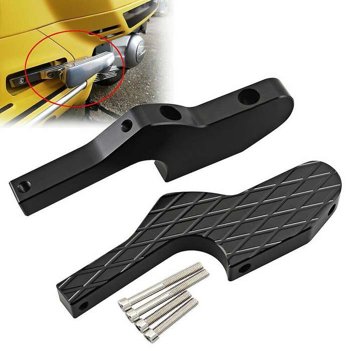 2Pcs Motorcycle Footpegs,Motorcycle Rear Extension Footrest Foot Pegs Fits for GT 125 200 125 250 30