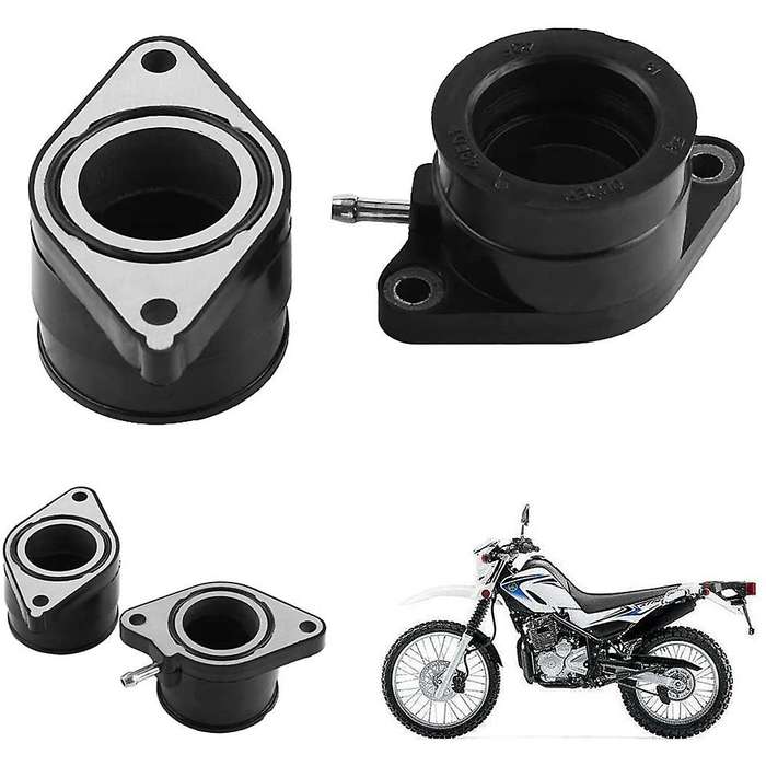 2Pcs Motorcycle Carburetor Intake Interface Adapter for XT600 XT600Z XT600E 1984-2003