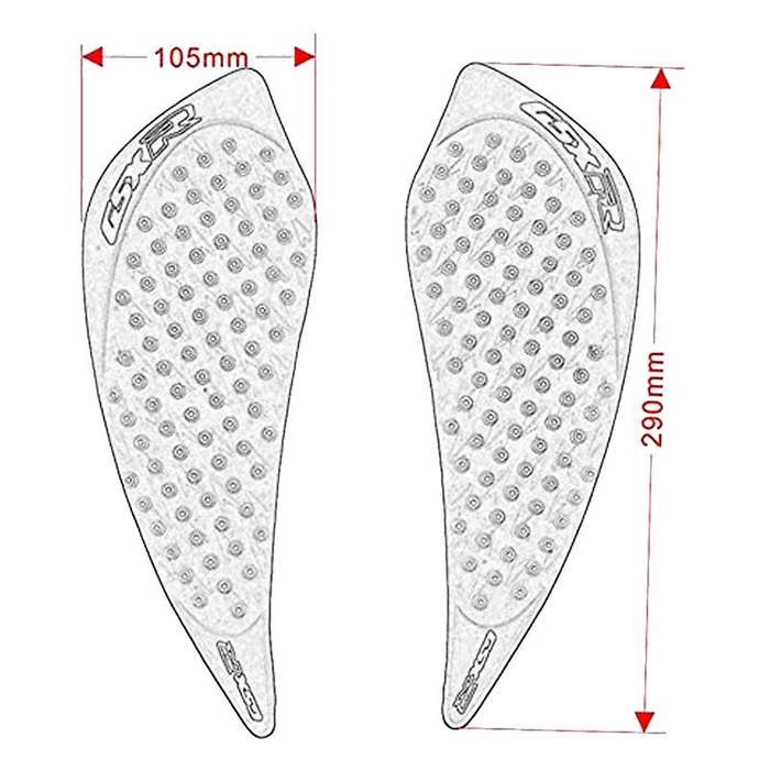 2Pcs Motorcycle Tank Pad Side Gas Protector Anti-Slip for GSXR1000 2009-2015