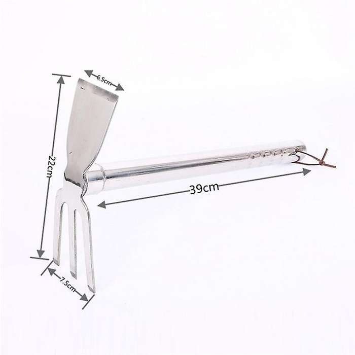 2PCS Multifunctional Combined Agricultural Tools Include a 39Cm Dual-Purpose Hoe and a 39Cm Dual-Pur