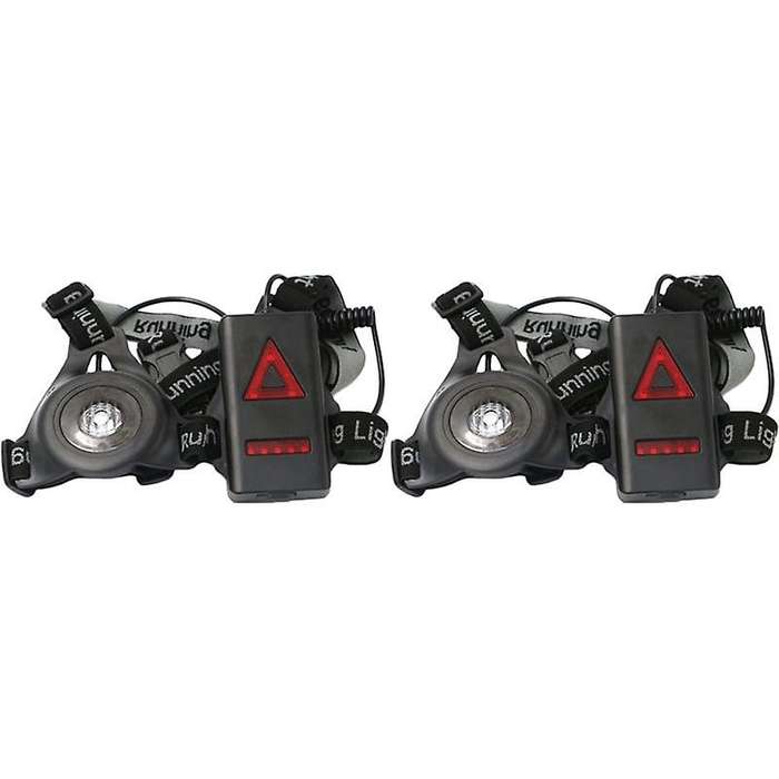 2Pcs Outdoor Sport Running Lights LED Night Cycling Flashlight Warning Bike Light USB Chest Lamp Wal