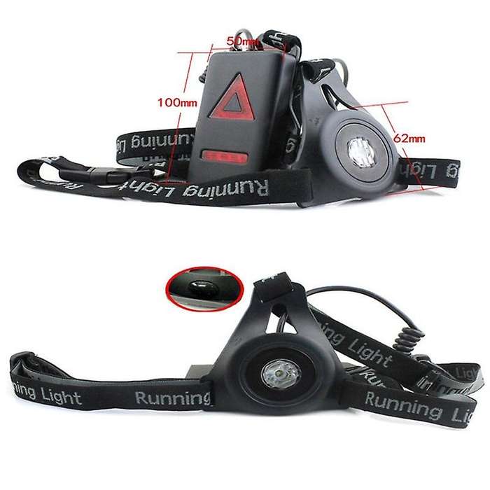 2Pcs Outdoor Sport Running Lights LED Night Cycling Flashlight Warning Bike Light USB Chest Lamp Wal
