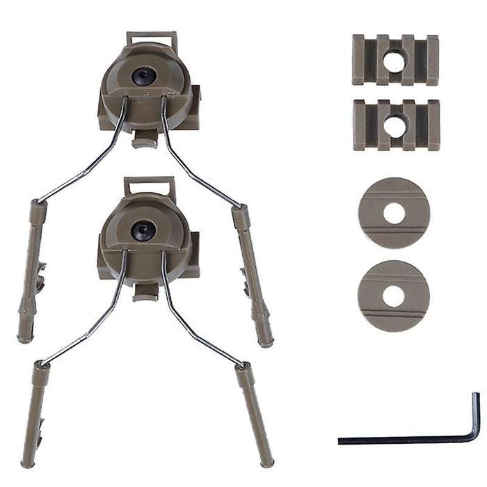 2Pcs Rail Adapters Suspension Supports for Tactical Headset Rail Adapter Set Arc Rail Adapter Headse