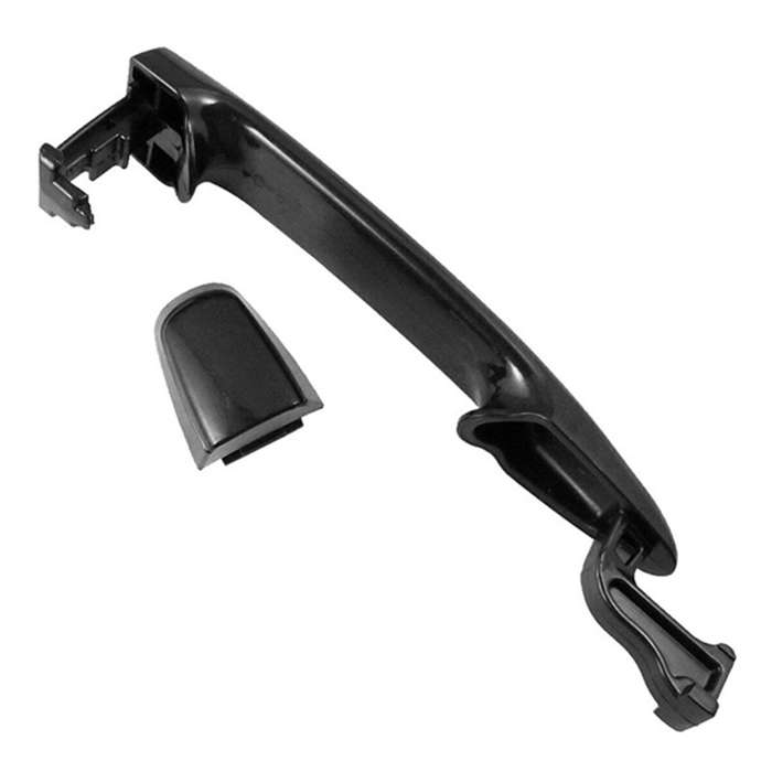 2pcs Rear Door Handle Exterior Door Handle Silver