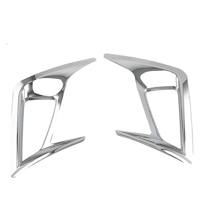 2pcs Rear Fog Light Lamp Frame Cover Trim for Focus Mk4 Hatchback 2019-2020 Chrome