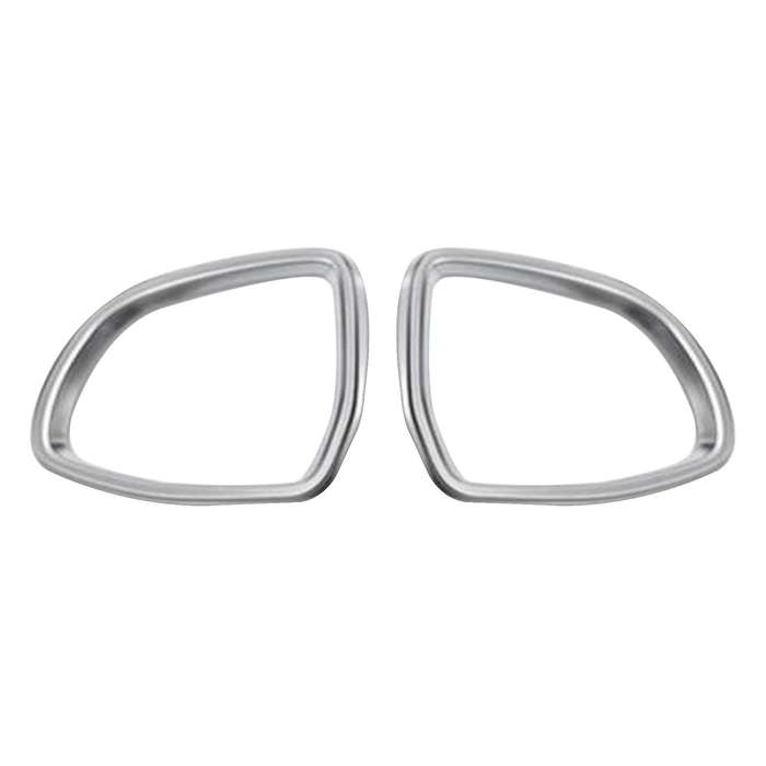 2PCS Rear View Mirror Frame Rearview Cover Trim Fit for - X5 X6 F15 F16 2014 2015 2016