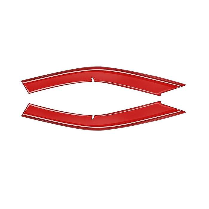 2Pcs Red Front Bumper Upper Grill Moulding Cover Trim for Prius 60 Series 2022-2023
