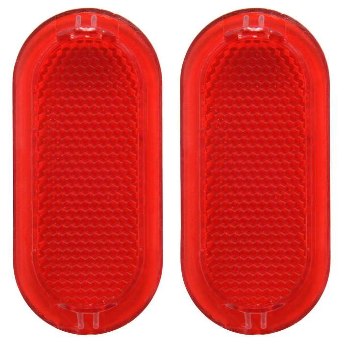 2Pcs Red Interior Door Panel Warning Light Cap Reflector Compatible Beetle Caddy 6Q0947419