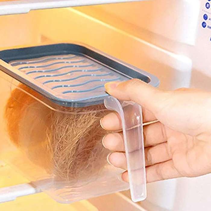 2pcs Refrigerator Multi-layer -keeping Box Kitchen Sealed -keeping Box (blue+)