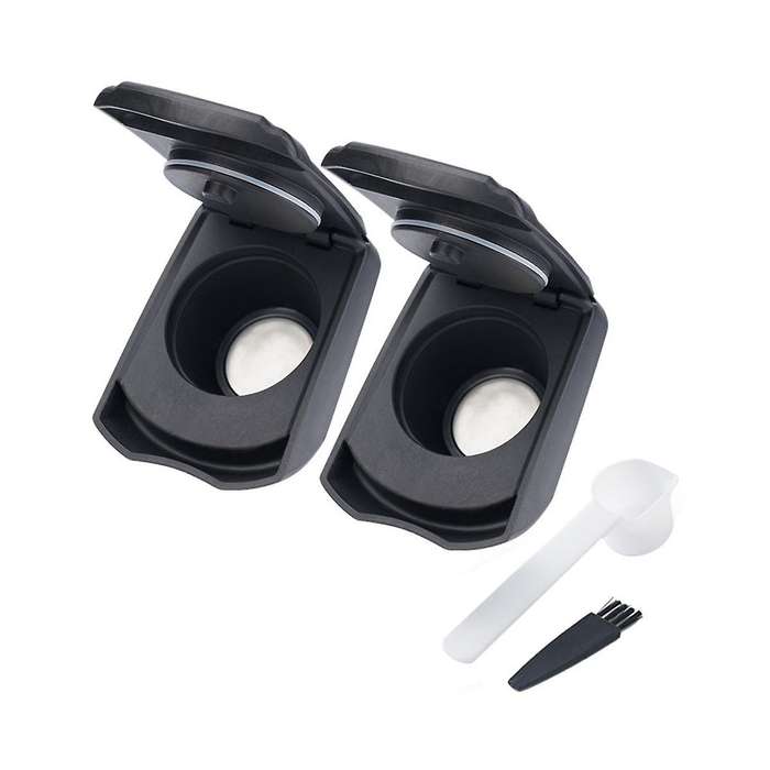 2pcs Reusable Coffee Adapter for Lumio Edg325 Machine Capsule Transfer Refillable Coffee Powder Hol