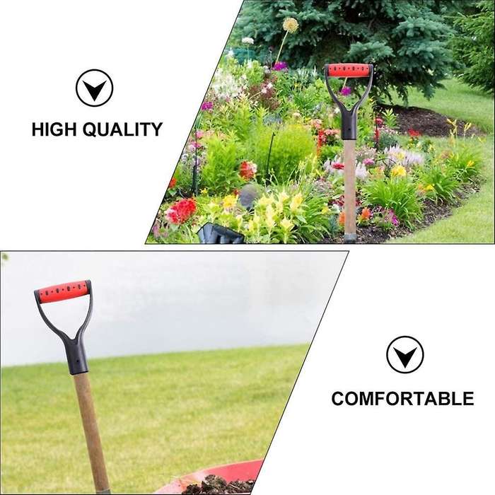 2Pcs Shovel D Grip Handle Plastic Spade Handle Good Hand Accessories for Snow Shovel Digging Raking