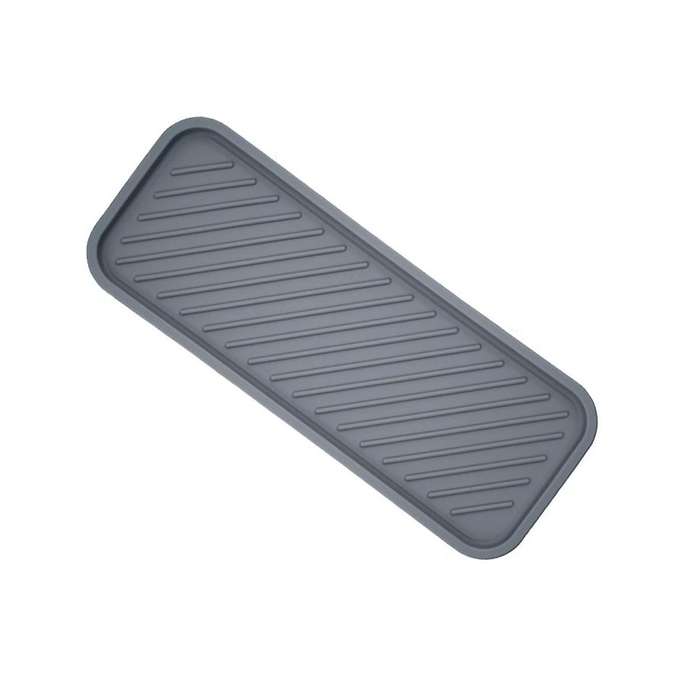 2pcs Silicone Drain Tray,sink Organiser,drain Tray for Sinks, Bathroom Organiser,kitchen Drain Pad